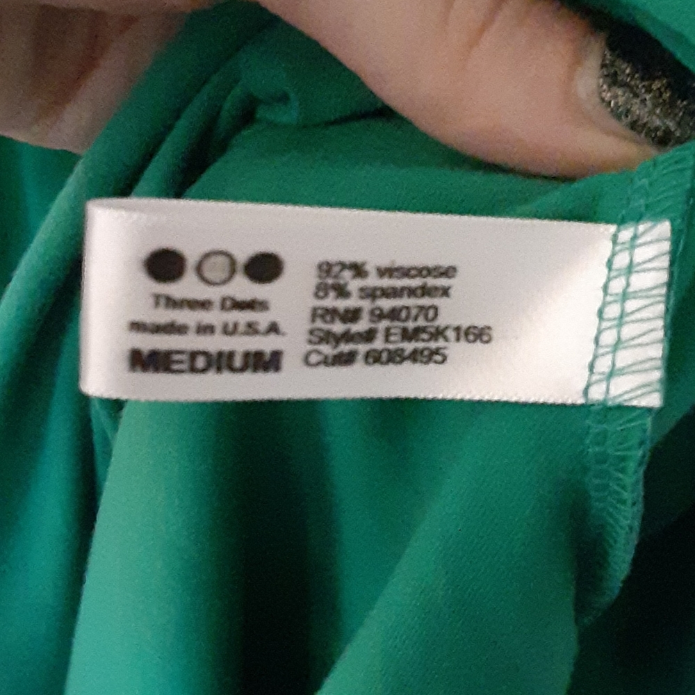 Three dots green dress - Picture 3 of 7